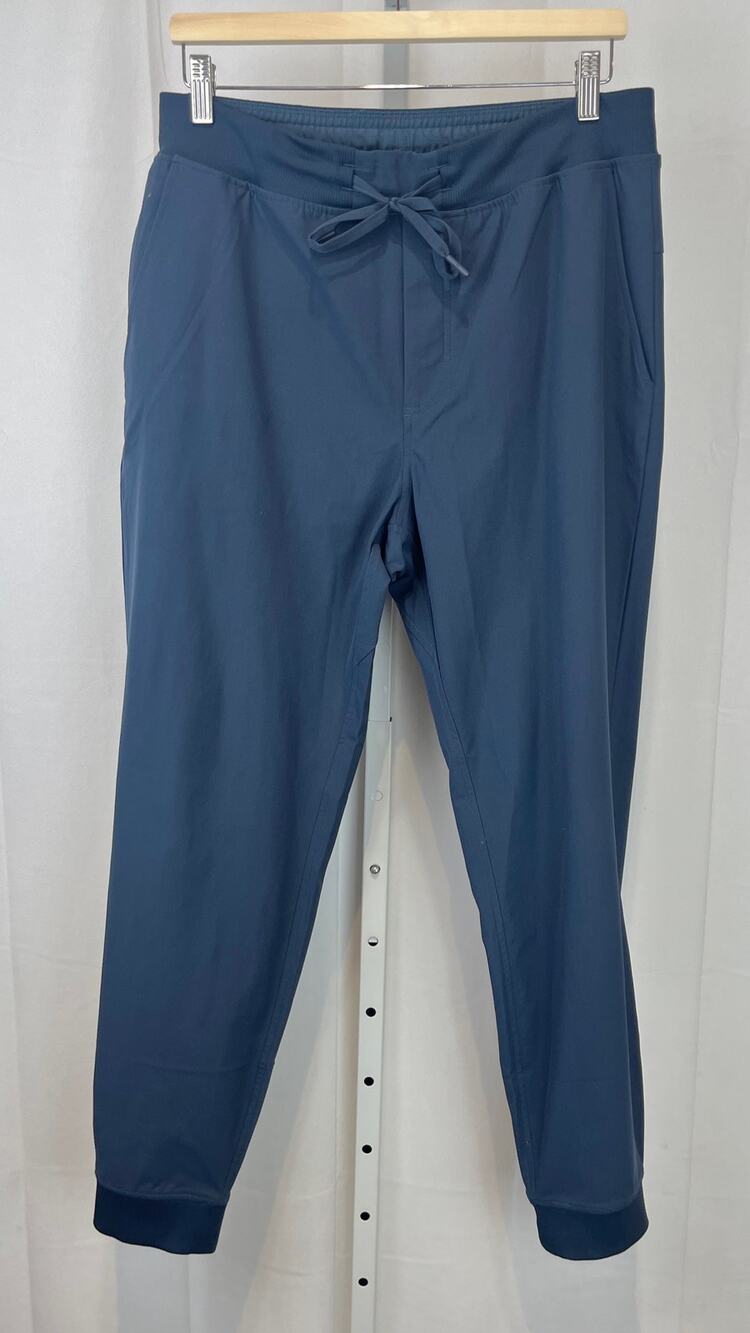 RHOBACK Delta Performance Jogger Pants Pockets Pull On Stretch Blue Size L